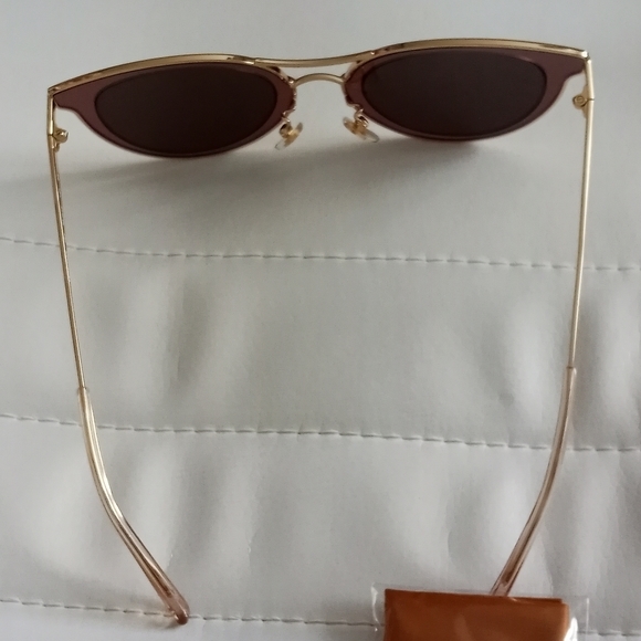MCM Women's Sunglasses - Brown Lens Shiny Rose Metal Frame | MCM139SA 784 NEW - Picture 8 of 11
